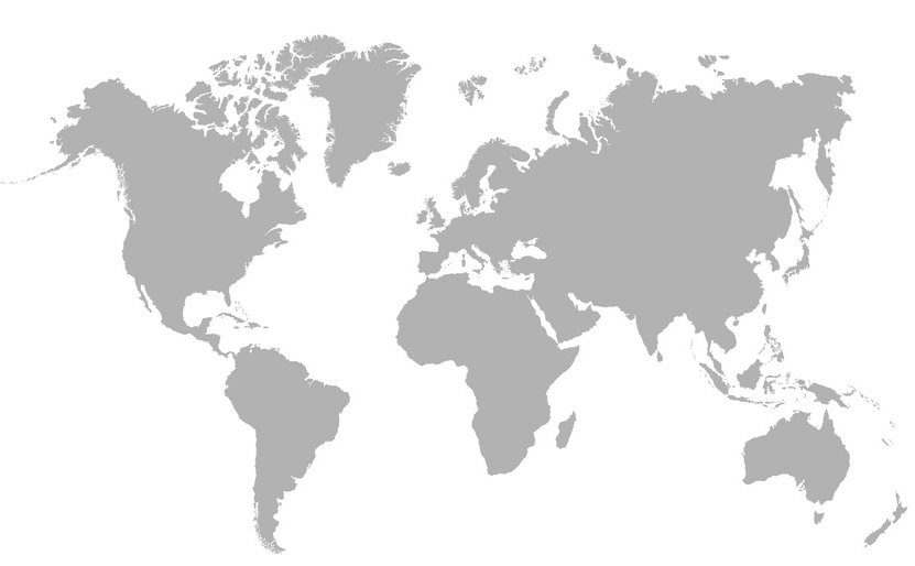 Carte différentes latitudes